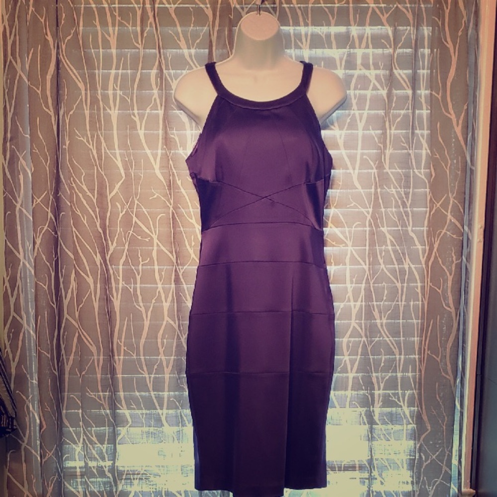 Purple cocktail dress